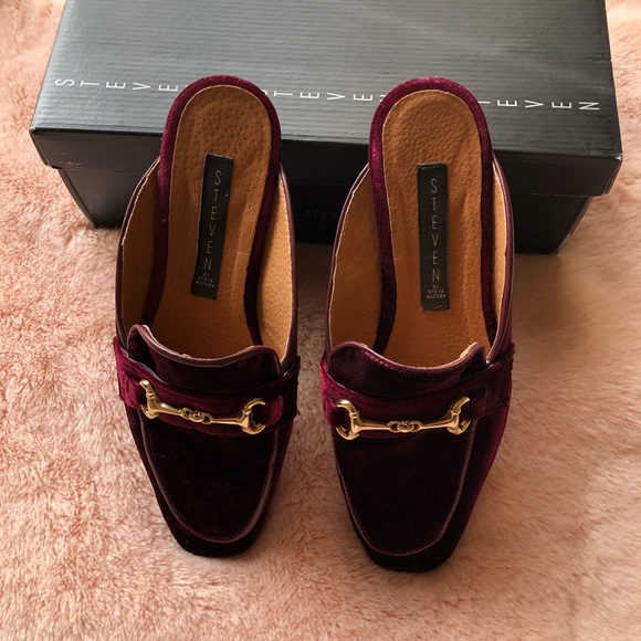 Steven by Steve Madden Velvet Mules - Picture 3 of 4